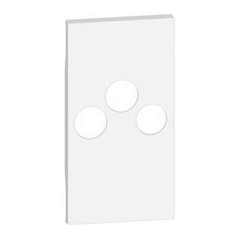 Enjoliveur Living Now pour prise TV-R-SAT 2 modules - blanc|Bticino-TICBTKW26M2
