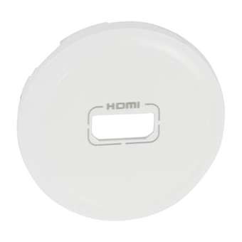 Enjoliveur Céliane pour prise audio et video HDMI - Blanc|Legrand-LEG068216