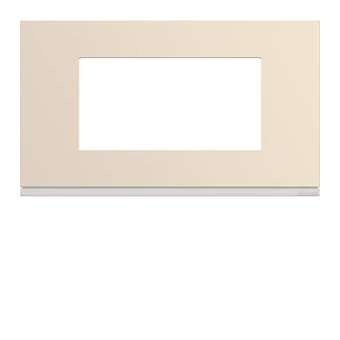Plaque gallery plastique peint 4 modules entraxe 57mm dune|Hager-HAGWXP0334