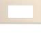 Plaque gallery plastique peint 4 modules entraxe 57mm dune|Hager-HAGWXP0334