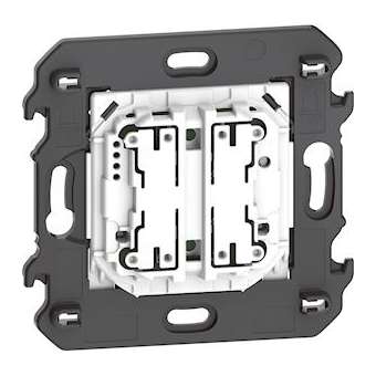 Commande double sans fil Living Now with Netatmo pour éclairage - 2 modules|Bticino-TICBTK4003DCW