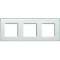 Plaque Livinglight Kristall 2+2+2 modules horizontal ou vertical - Aigue-marine|Bticino-TICLNA4802M3KA