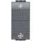 Double-poussoir avec stop 16A 250V~ Livinglight - Anthracite - 1 module|Bticino-TICL4027VMC