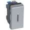 Interrupteur ou va-et-vient à voyant 10AX 250V~ Mosaic 1 module - alu|Legrand-LEG079202