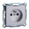 Merten M-Plan - prise 2P+T - NF - borne à vis - aluminium|Schneider Electric-SCHMTN2600-0460