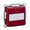 Merten M-Plan - prise 2P+T - capot de protection - borne auto - rouge brillant|Schneider Electric-SCHMTN2612-0306