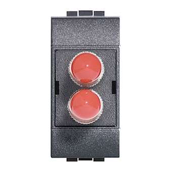 Connecteur fibre optique ST Livinglight - Anthracite - 1 module|Bticino-TICL4268ST