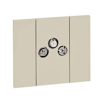 Prise télévision TV-R-SAT Living Now - 2 modules|Bticino-TICBTK4210M2D