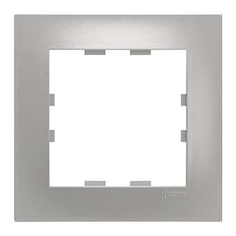 Kallysta pop plaque 1 poste coloris Titane|Hager-HAGWKN491