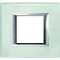 Plaque rectangulaire Axolute Verre 2 modules - Cristal|Bticino-TICHA4802VKA