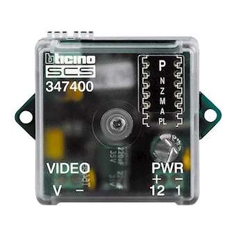 Interface caméra coaxiale pour installation BUS 2 fils vidéo|Bticino-TIC347400