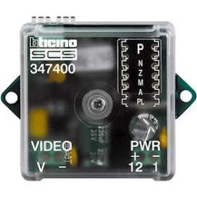Interface caméra coaxiale pour installation BUS 2 fils vidéo|Bticino-TIC347400