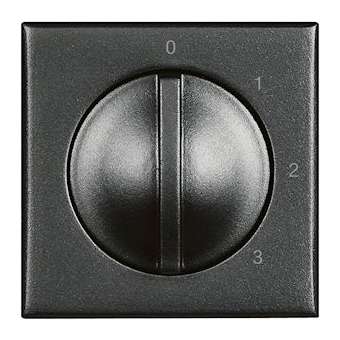 Commutateur 4 positions / ventilateurs - 2 modules - Axolute Anthracite|Bticino-TICHS4016