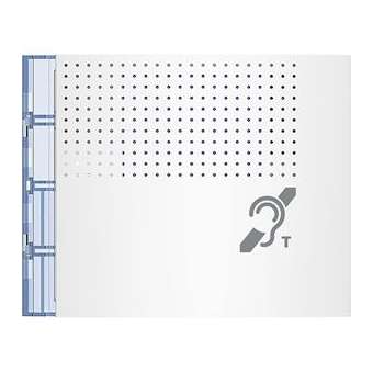 Façade Sfera New pour module boucle inductive et synthèse vocale Allwhite|Bticino-TIC352702