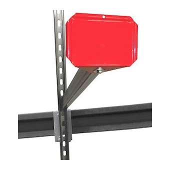 Porte-étiquette pour Rack à chutes - En acier finition epoxy rouge -|Cable equipements-CQSRCLETIQ