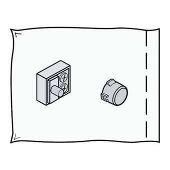 Bouton de commande supplémentaire contact sec pour poste Sprint audio|Bticino-TIC337430