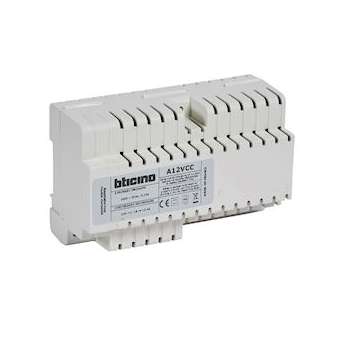 Alimentation continue 230V/12V 1A filtrée, redressée, régulée - 8 modules DIN|Bticino-TIC005326