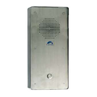 Poste secondaire industriel INOX avec 1 bouton d'appel|Castel-CST460.5000