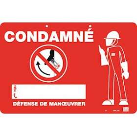 plaque plastique et magnetique condamne|Catu-CATAPA-410