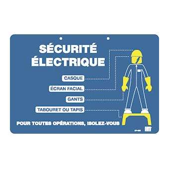 plaque plastique 'isolez-vous'|Catu-CATAP-206