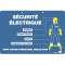plaque plastique 'isolez-vous'