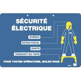 plaque plastique 'isolez-vous'|Catu-CATAP-206