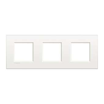 Plaque Livinglight Air Metal monochrome 2+2+2 - Blanc pur|Bticino-TICLNE4802M3BN
