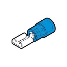 Clip partiellement isolé femelle bleu (1,5 à 2,5 mm²) - 6,3 x 0,8 mm|Cembre-CMBBF-F608
