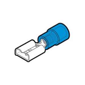 Clip femelle partiellement isolé bleu (1,5 à 2,5 mm²) - 4,8 X 0,8 mm|Cembre-CMBBF-F408