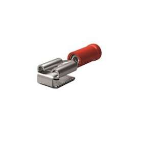 Clip/languette FASTON 6,35mm mixte de dérivation Rouge-0,3 à 1,5mm²-Laiton étamé|TE Connectivity ( Ex Tyco Simel )-TYS607460