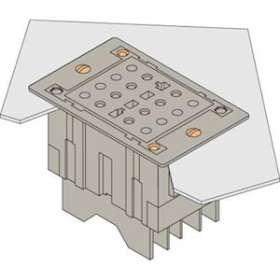 To-E-Va Embase Tension-ouvert-Flush Mounting- Ring Tongue|Entrelec-ENT1SNA166743R0600