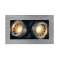KADUX, QPAR51, GU10 encastré carré, alu brossé, max. 2x50W|SLV-DC5115526