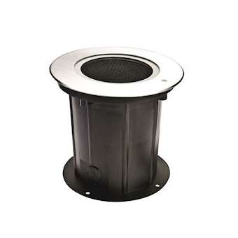 DEEP LIGHT 250 fixe - 230 rond inox brossé 3000K 2329lm 25x1W 30DEG|Europole-POL52121