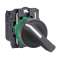 Harmony XB5 - bouton tournant à crosse - D22 - 2 pos fix - noir - 1F - vis étr|Schneider Electric-SCHXB5AJ21