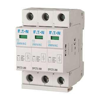Parafoudres débrochables, 3p, 280VAC, 3x20kA|Eaton industries-EONSPCT2-280-3