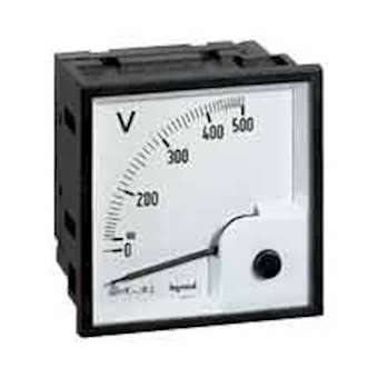 Ampèremètre analogique à fût carré 68x68mm à équiper d'un cadran de mesure|Legrand-LEG014601