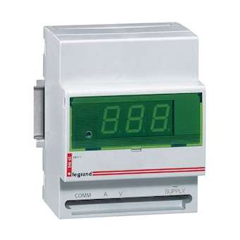 Ampèremètre/voltmètre digital - 230V~ - 50/60 Hz - 4 modules|Legrand-LEG004663