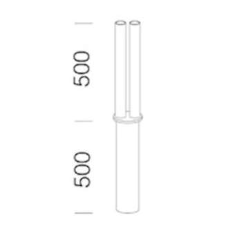 Accessoire 384 Fixat Poteau/2 IRIDE SFORZA Argt S|Disano-ZON32651200