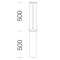 Accessoire 384 Fixat Poteau/2 IRIDE SFORZA Argt S
