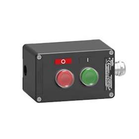 Harmony - Boite a bouton atex metallique deux boutons marche vert arret rouge|Schneider Electric-SCHXAWF210EX