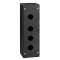Harmony - boite à boutons vide XALG - XB5 D 22mm - 4 trous - plastique - noir|Schneider Electric-SCHXALG041