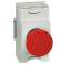 Coup de poing D40 pousser-tirer arrêt d'urgence IP69 Osmoz composable - rouge|Legrand-LEG023874