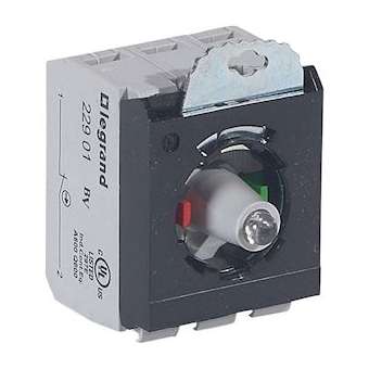 Osmoz compo - sous-ensemble bloc - tête lum - à vis - 12/24V~/ - NO+NF - rouge|Legrand-LEG023004