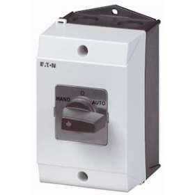 Inverseurs, Contacts: 8, 32 A, plastron: 1-0-2, 90 DEG, à accrochage, en saillie|Eaton industries-EONT3-4-8294-I2