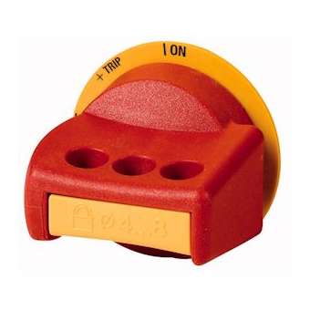 Poignée rotative, poignée rouge-jaune, candessable pour NZM1|Eaton industries-EONNZM1-XDGVR