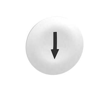 Harmony capsule de bouton-poussoir blanc - flèche de repérage noire|Schneider Electric-SCHZBA7134