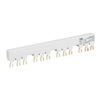 Peigne d'alimentation 65A Max pour 4 MS116-MS/MO132 avec 1 contact auxilliaire|ABB-ABBH440074