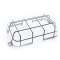 Grille droite pour boitier Q, S (1340 x 134 x 146)
