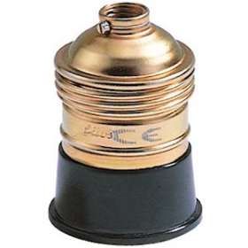 Douille acier laitonné E27 M10|Ebenoïd-EBE47120