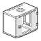 Coffret fixe 19pouces LCS³ capacité 21U - 600x1000x580mm